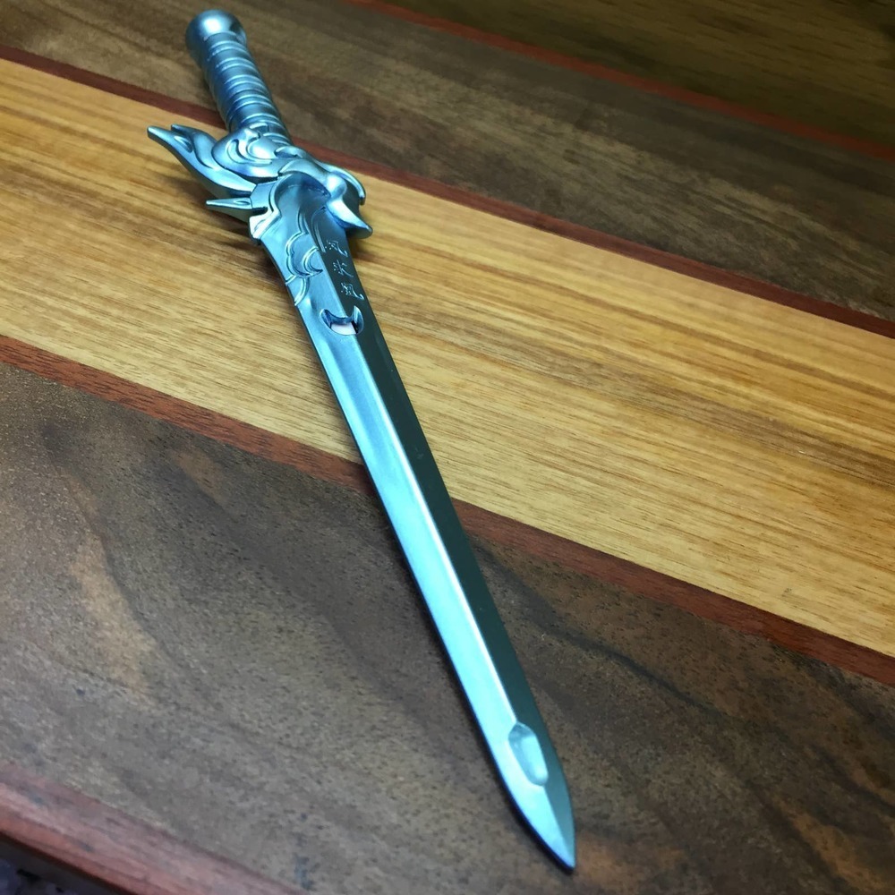 Blue Long Sword Secret Hidden Writing Pen